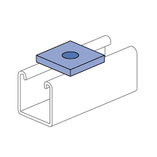 1/4" Square Washer - Click Image to Close